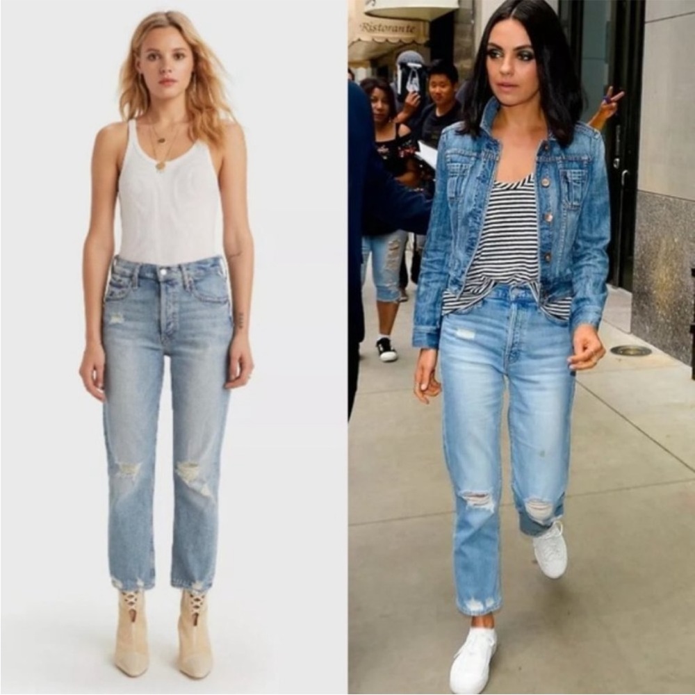 Mother Superior The Tomcat High-Rise Distressed Jeans